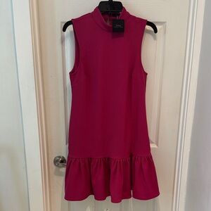 Trina Turk Fuchsia Maia Mock Neck